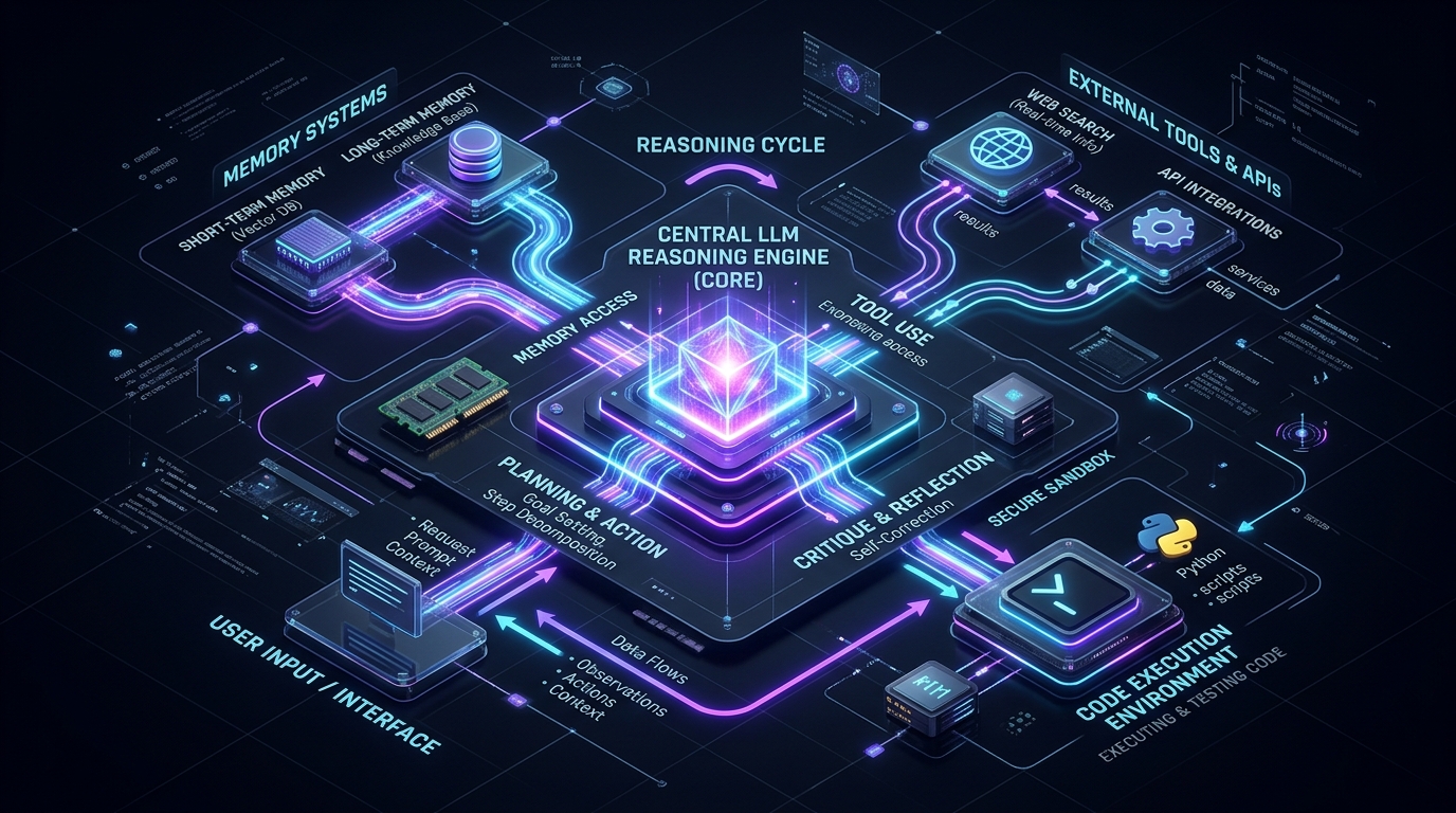 AI Agent Architecture Infographic